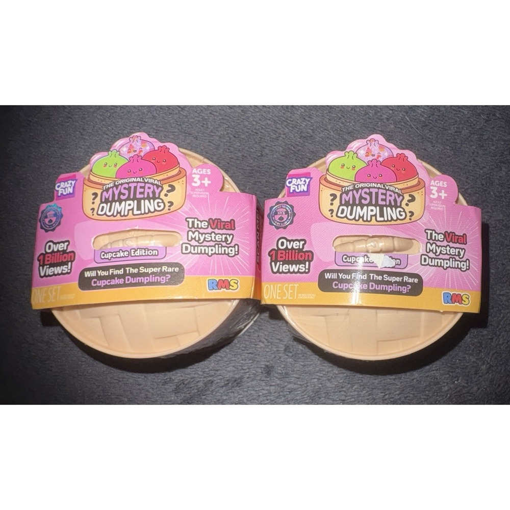 *LOT OF 2* RMS Mystery Dumpling - Cupcake Edition Mini Bun - Crazy Fun *SEALED